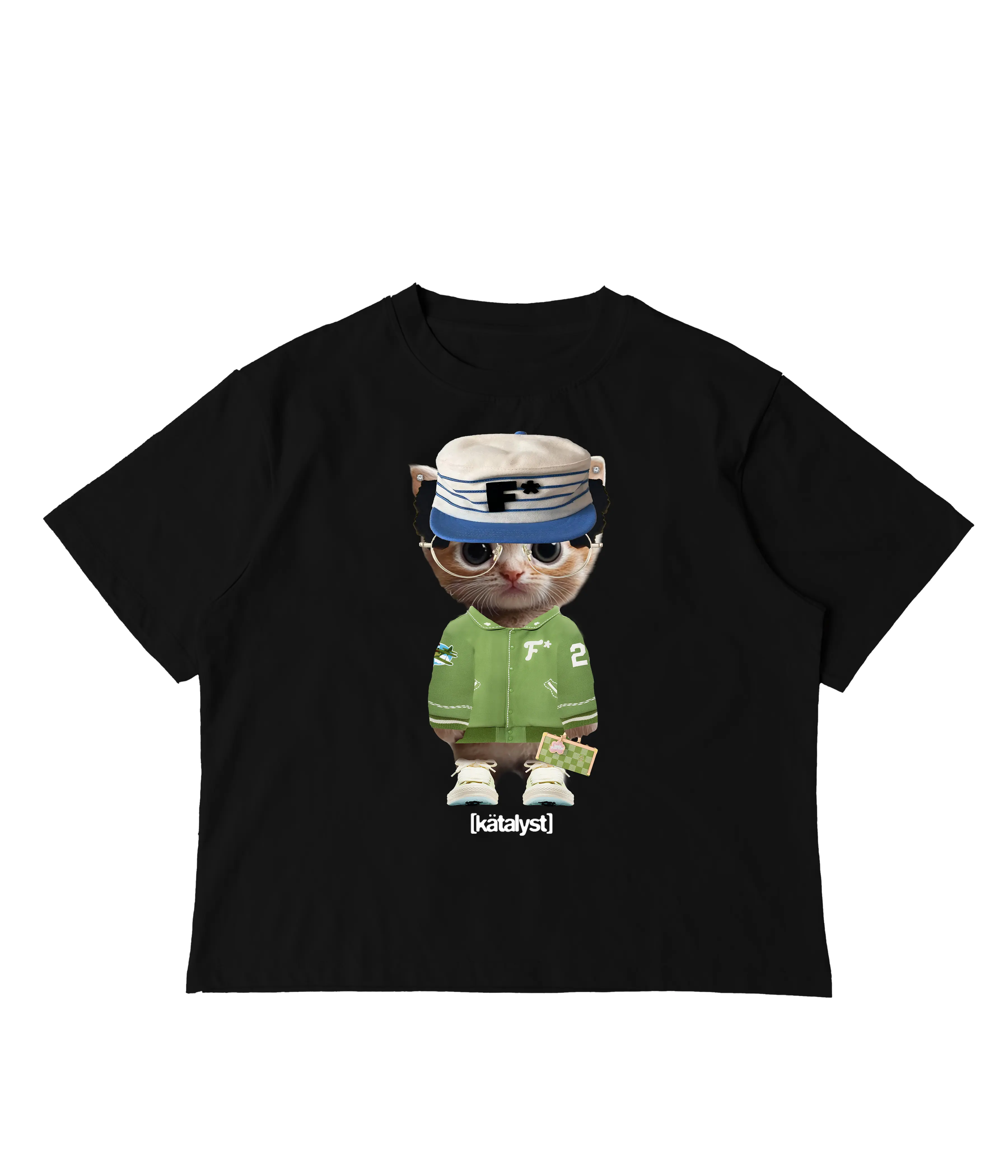 Tyler Kitty Shirt - Oversized Drop Shoulder