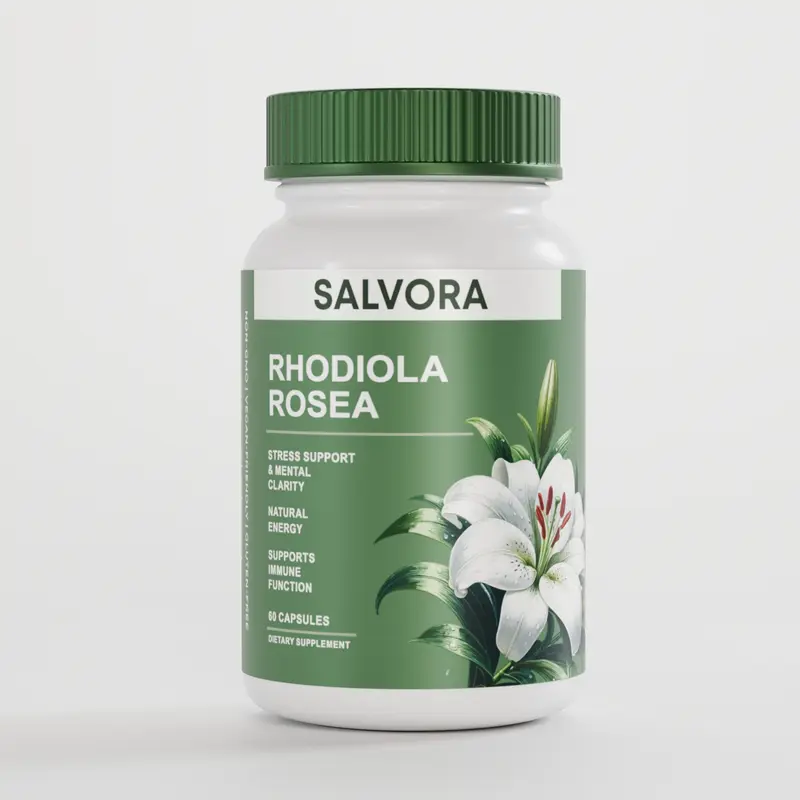 Rhodiola Rosea Extract for Stress, Energy & Focus - Natural Adaptogen [500mg] Antioxidant Supplement Superfoods Supplement
