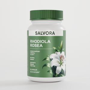 Rhodiola Rosea Extract for Stress, Energy & Focus - Natural Adaptogen [500mg] Antioxidant Supplement Superfoods Supplement