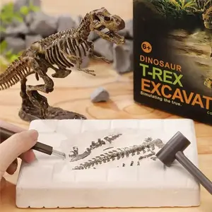 Dinosaur Jurassic World Kids Toy, DIY Fossil Archaeology Excavation Kit, Skeletons Dig Stem Science Educational Toys for Children, Playset Archeology Interactive