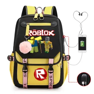 2026 New ROBLOX Game Print Backpack School Bag Lightweight Large Capacity USB Backpack