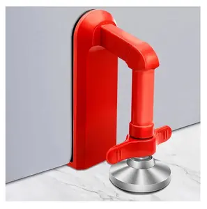 Door Stoppers Security - Portable Door Lock for Travel, Hotel Room & Apartment, Heavy Duty Zinc Alloy, No Drill, Harmless Installation, Door Hardware, Door Reinforcement