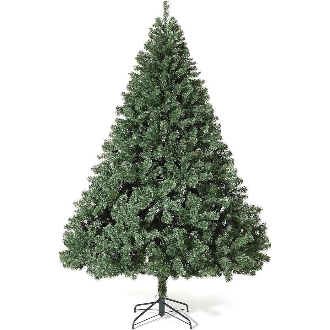 Artificial Christmas Tree, Realistic Holiday Premium ,with 380 Branch Tips, Metal Base, for Home, Party, Office, Holiday Decor, Green