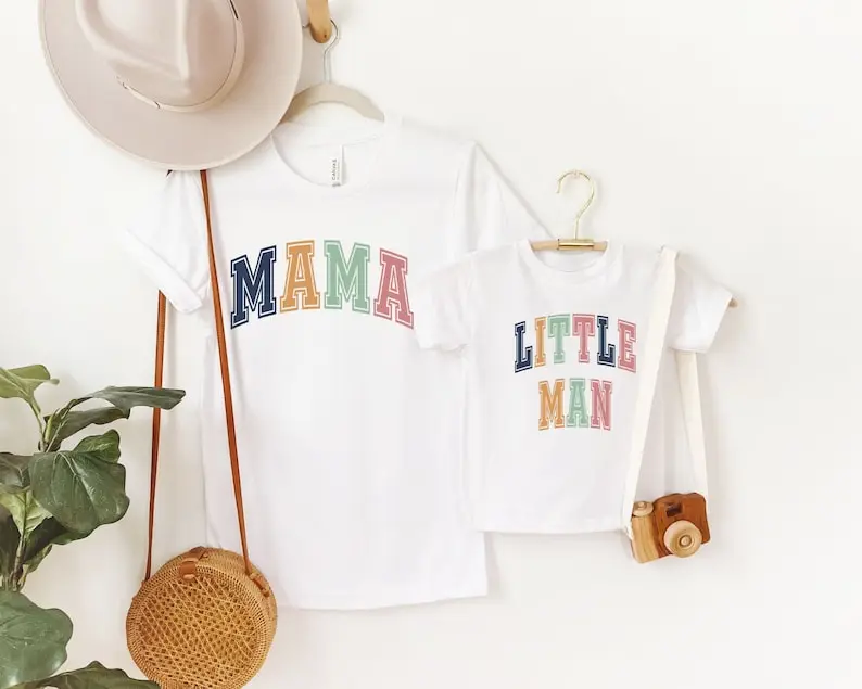 Mama and Little Man Matching Shirts, Mama and Mama's Boy Set, Mommy and Mini Outfits, Matching Mommy and Son Shirts, Mothers Day Gift