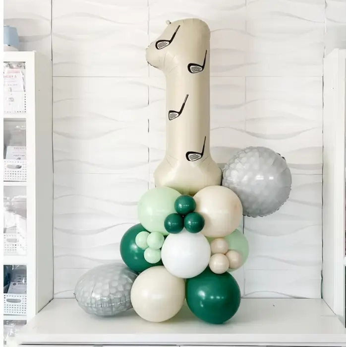 Hole In One Birthday Balloons - Hole In One - Hole In One Birthday - Golf Birthday Balloons - Golf Party - Four Birthday Party - Golf Tower