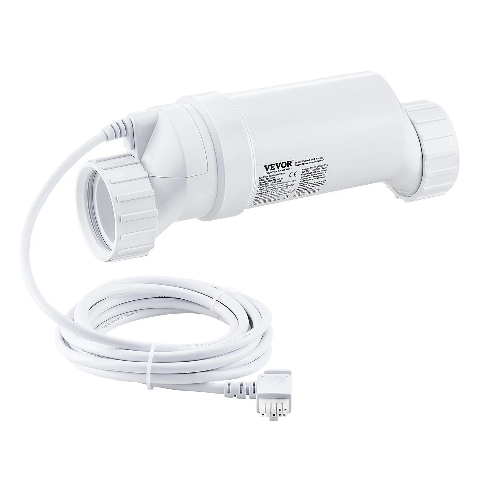 VEVOR Salt Water Chlorinator System W3T-Cell-9 for In-Ground Pool 25000 Gallons