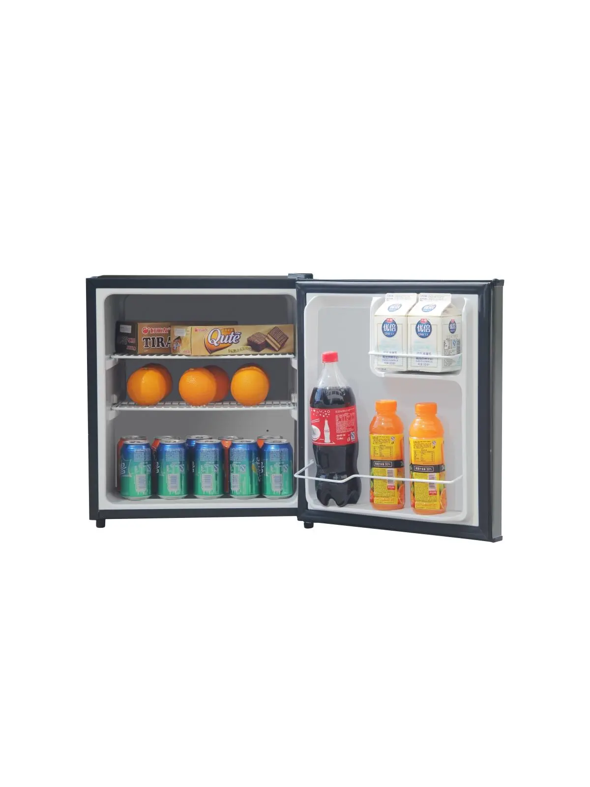 212 MAIN 1.72 cu. ft. Small Size Rectangular Energy Efficient Corded Cooling Fridge, Black