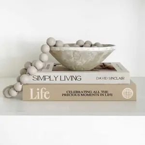 High-Quality Paper Decorative Fake Books Set of 2, Coffee Table Bookshelf Fireplace Shelf Decoration, Modern Home Decor Accents, Home Decor Accessory