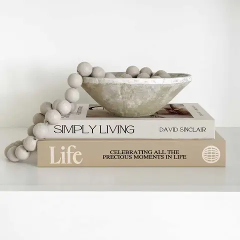 2-Piece Decorative Faux Books for Coffee Table, Bookshelf and Fireplace Mantel, Modern Home Accent, Home Decoration