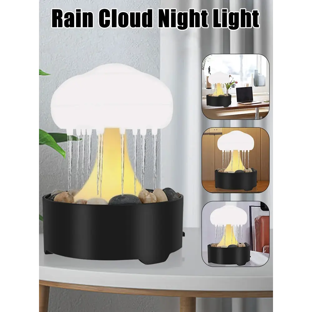 Mushroom Fountain Lamp with Rain Mushroom Fountain Lamp with Rain