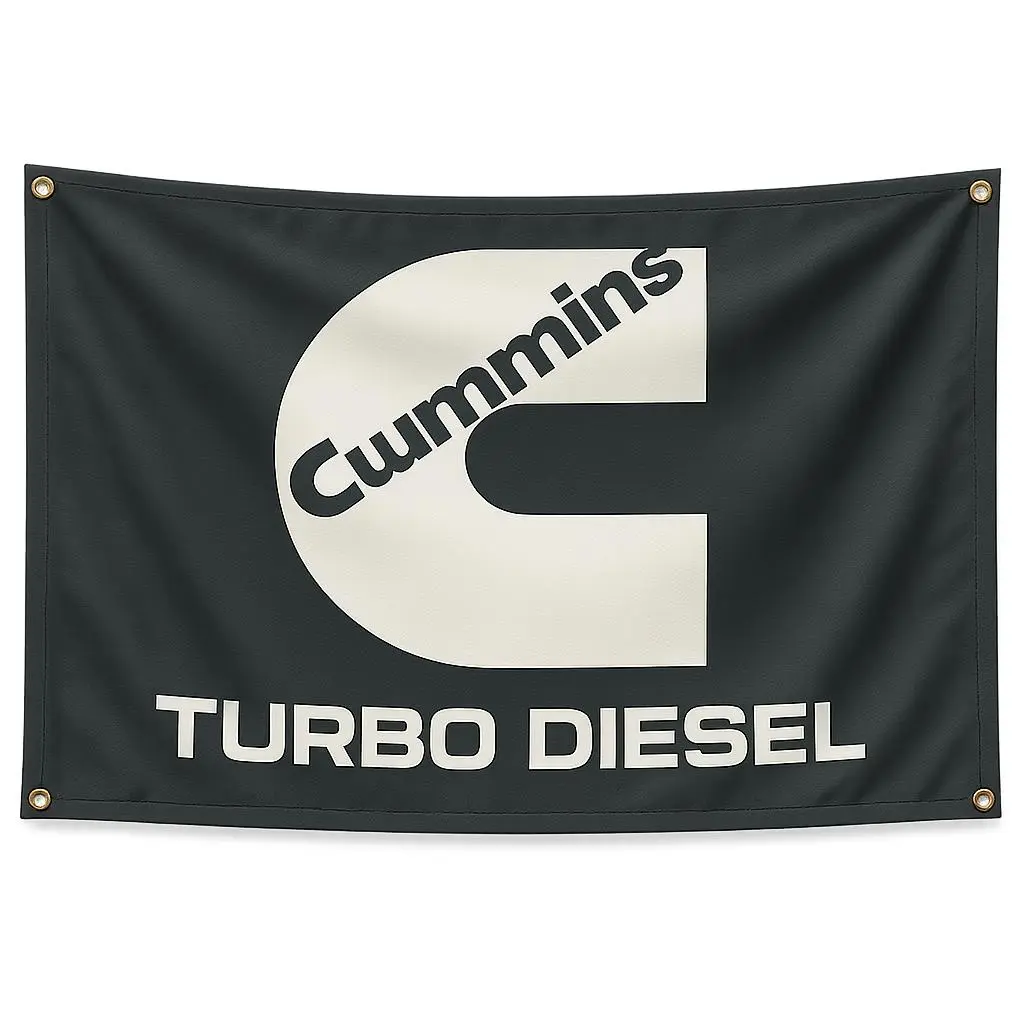 Industrial-style Flag, High-density Polyester Flag with Metallic Grommets, Perfect for American Car Enthusiast Dorms Or Garage Decor, Wall Hanging Decor, Banners, Wall Decor Banner, Decorative Banner, Decoration
