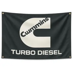 Industrial-style Flag, High-density Polyester Flag with Metallic Grommets, Perfect for American Car Enthusiast Dorms Or Garage Decor, Banners, Wall Decor Banner, Decorative Banner