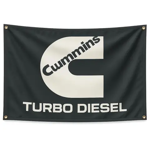 Industrial-style Flag, High-density Polyester Flag with Metallic Grommets, Perfect for American Car Enthusiast Dorms Or Garage Decor, Wall Hanging Decor, Banners, Wall Decor Banner, Decorative Banner, Decoration