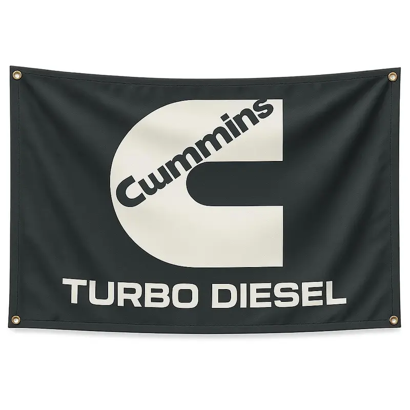 Industrial-style Flag, High-density Polyester Flag with Metallic Grommets, Perfect for American Car Enthusiast Dorms Or Garage Decor, Wall Hanging Decor, Banners, Wall Decor Banner, Decorative Banner, Decoration