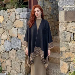 Viral Plaid Cape Shawl Soft & Warm Winter Must-Have