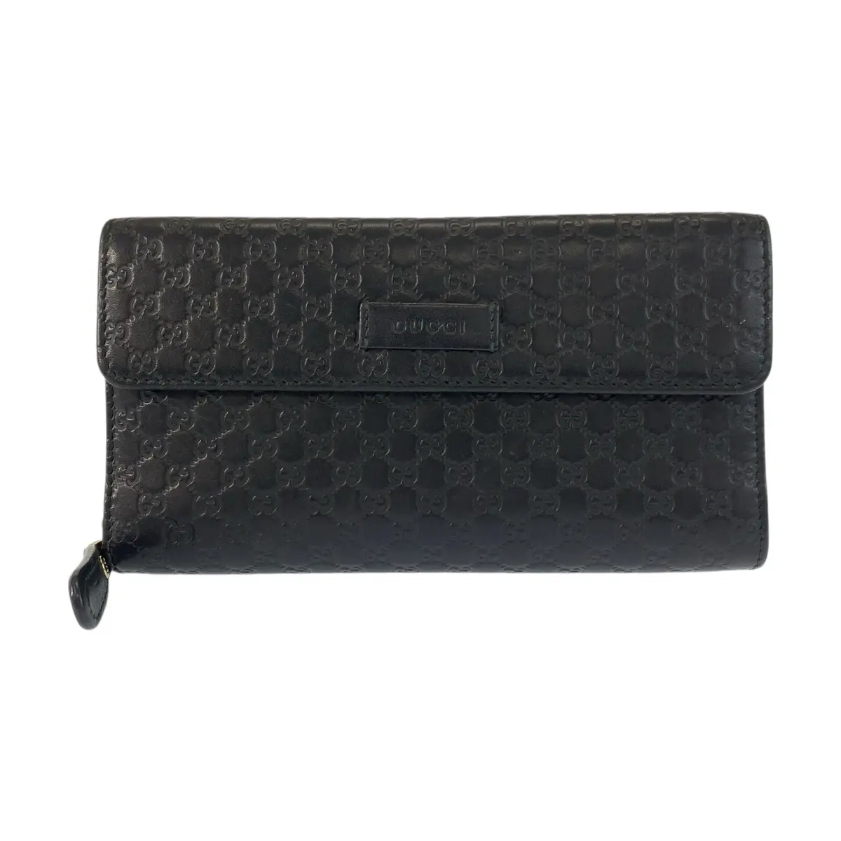 Pre-owned GUCCI Other Small Leather Goods Microguccissima Leather Long Wallet