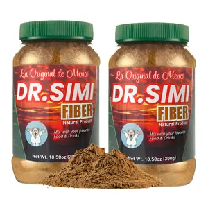 2-Pack La Original Fibra de México Dr. Simi | New Packaging! – Daily Fiber Powder 300 g Each (10.5 oz) | All-Natural Fiber Blend with Wheat Bran, Maguey & Cocoa – Perfect for Smoothies, Juices & Food Recipes