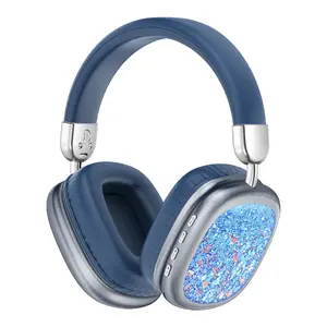 Starry Blue WH-45 Over-Ear Wireless Headphones - Lightweight, Portable, Scratch-Resistant Ear Cushion Covers, Noise-Canceling Audio Device for Mobile Phones, Computers, Outdoor Sports