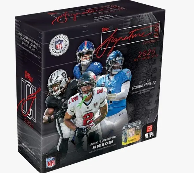 2025 Topps Signature Class NFL Football Mega Box