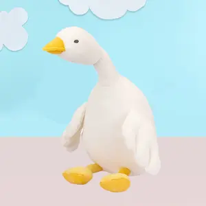 MINISO Giant Lying Down Goose Plush Toy,Plush Pillow Stuffed Animal Toy,Super Soft Floor Cushion, Bedroom Decor, Nap Buddy,Super Soft Hugging Pillow for Bedding,Gifts Idea(1pc)