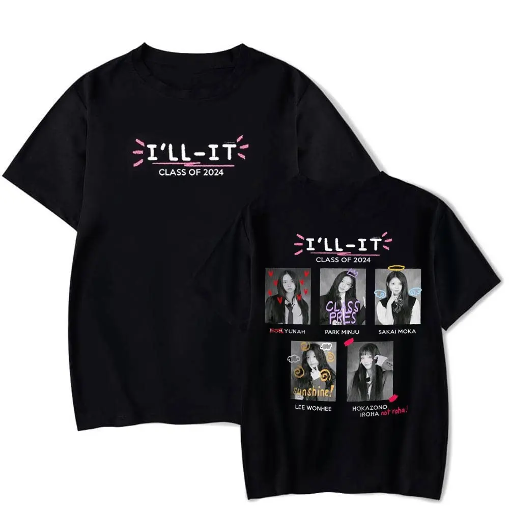 ILLIT T-Shirt Super Real Member Trendy Style K-Pop Band Tee