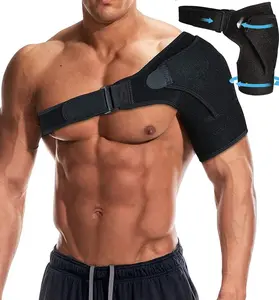 Shoulder Support Brace with Pressure Pad for Men Women, Adjustable Shoulder Brace for Torn Rotator Cuff, Tendonitis, Dislocation, AC Joint, Bursitis, Labrum Tear, Pain, Fits Right or Left Shoulder ,shoulder training strap