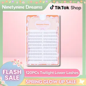 Ninetynine Dreams 120PCs Twilight Lower Lashes | C Curl Ultra-Thin Band Lightweight 6–7mm Soft Natural Comfortable Bottom Lashes — Beginner Friendly Makeup Essential DIY Bottom False Eyelashes For Everyday Makeup Cosmetic