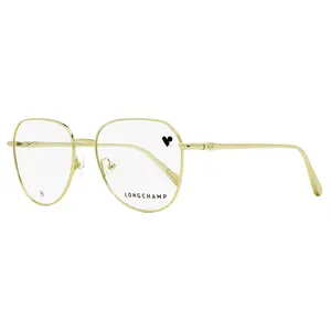 Longchamp Geometric Oval Eyeglasses LO2161 714 Gold 53mm
