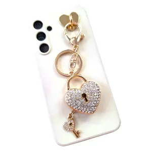 Glitzy Drop Hearts Phone Charms for Keys, Bags and Phones