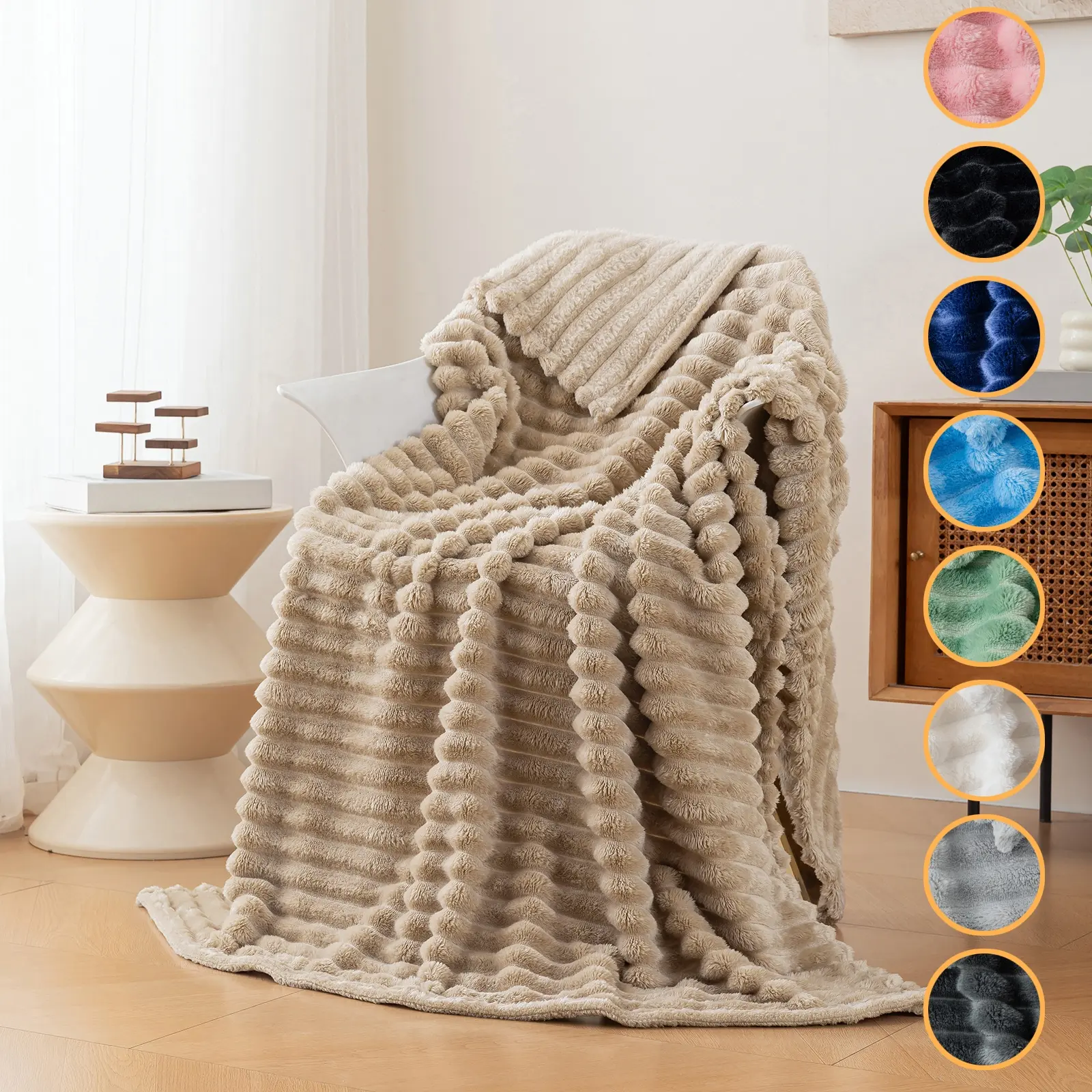 1pc, soft and skin friendly warm Flannel Blanket, Soft Warming Blanket, suitable for beds, sofas, air-conditioned rooms, office nap covers, perfect gift for Christmas, Thanksgiving, birthdays, multiple colors