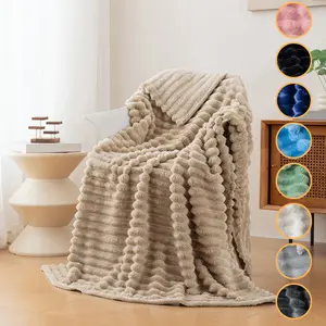 1pc, soft and skin friendly warm Flannel Blanket, suitable for beds, sofas, air-conditioned rooms, office nap covers, camping, car travel, perfect gift for Christmas, Thanksgiving, birthdays, multiple colors to choose from, Soft Cozy Blanket