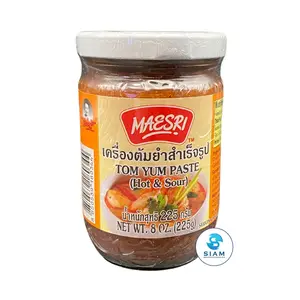 MaeSri Tom Yum Paste (Hot & Sour) (8 oz) เครื่องต้มยำสำเร็จรูป แม่ศรี