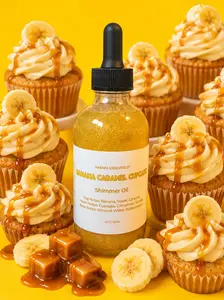Banana Caramel Cupcake Moisturizing Shimmer Oil