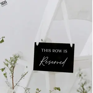Acrylic Reserved Table Name Cards for Weddings, Guest Table Number Signs, Banquet Name Indicators, Wedding Reception Decorations