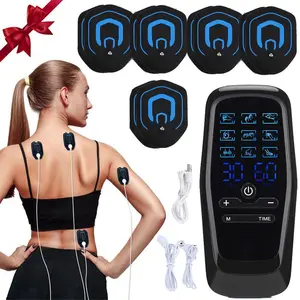 Electric Massage Patch with 9 Modes & 30 Levels Adjustable, Neck Shoulder Relaxer, Includes 5 Pairs of Pads, Ideal for Shoulder Neck Back Body Relaxation Gift