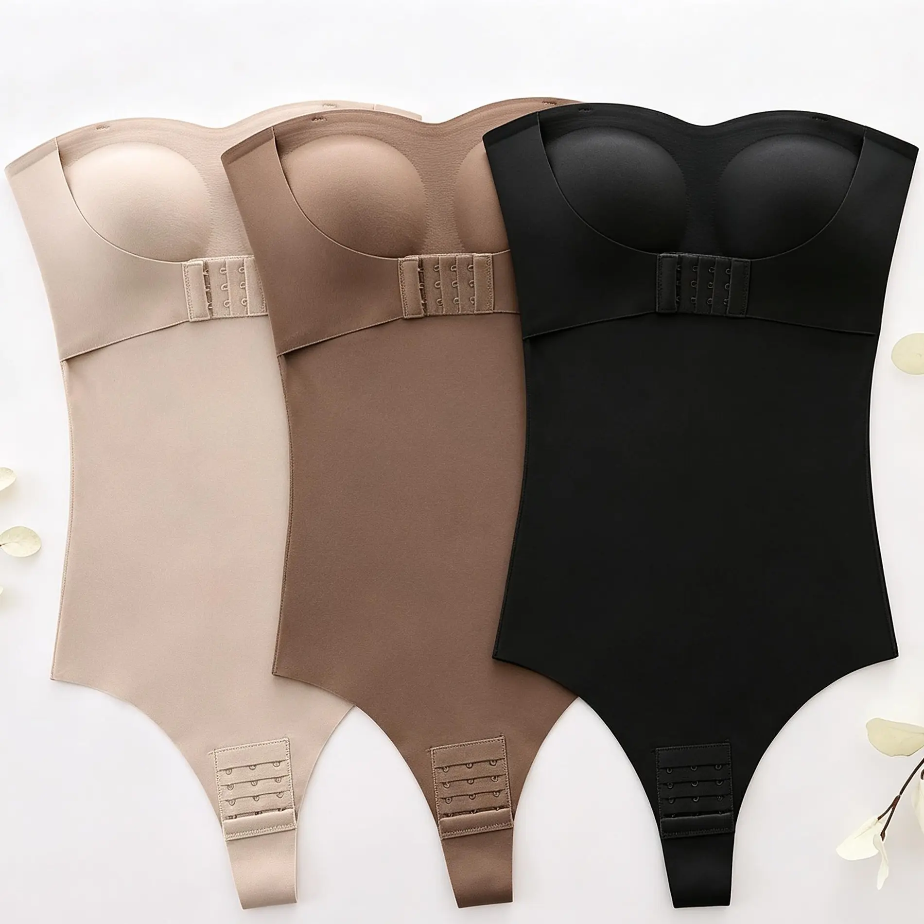 Women's Seamless Tummy Control Shapewear Bodysuit - Fashion, Basic Wear, Everyday Minimalist Essential with Smooth Fit, Available in Beige, Brown, Black