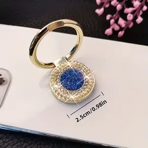 360 ° rotating transparent phone ring holder - finger grip for smartphones, tablets, and protective cases - perfect boyfriend gift (silver) Cell Phone Holder