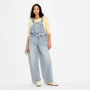 Women's Mid-Rise Baggy Overalls - Wild Fable