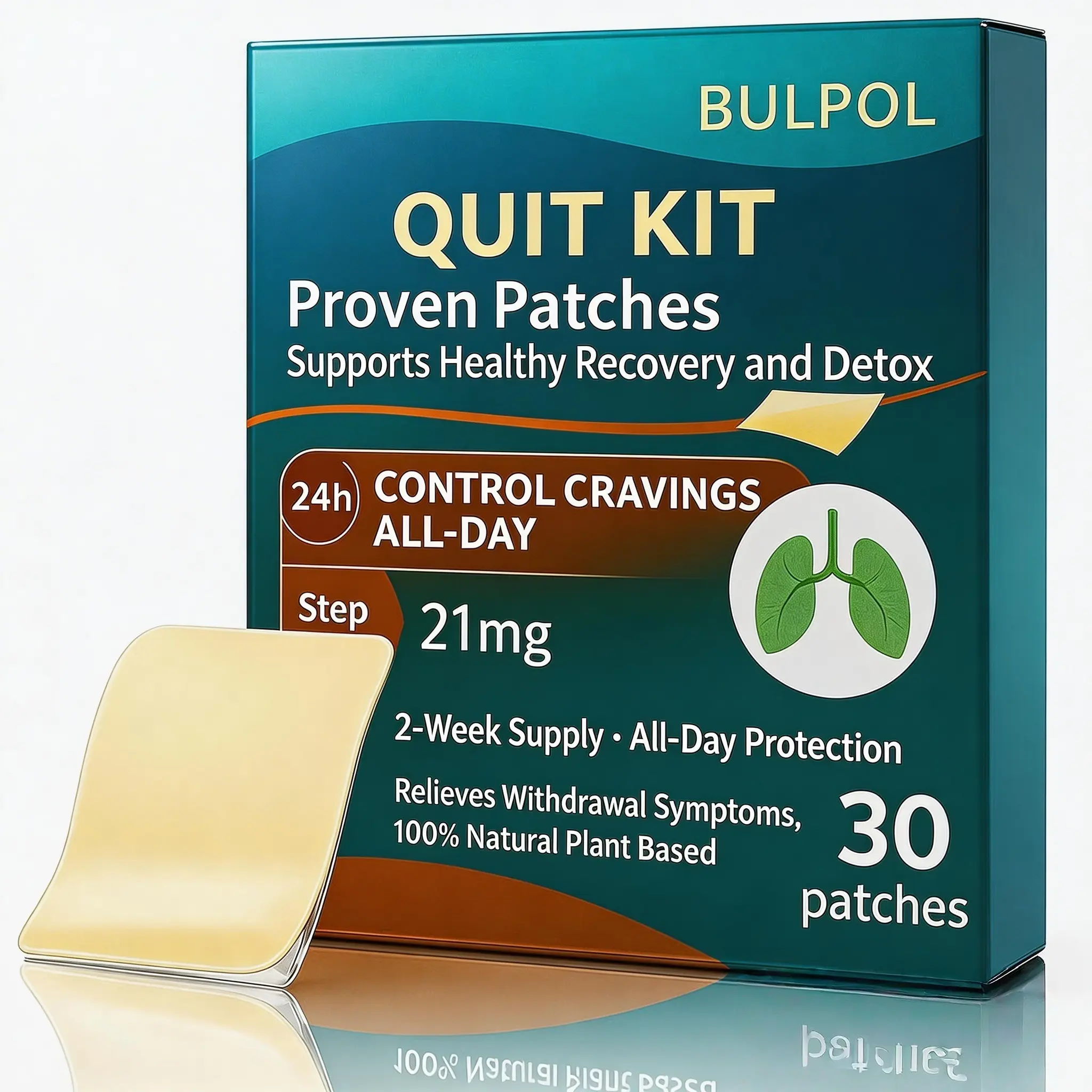 Quit Kit 21-Day Recovery System, 30 patches—made with natural ingredientsHelp Quit Vaping and Quit Smoking Naturally