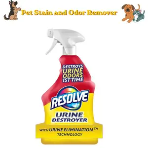 Urine Destroyer Spray 32 Fl Oz – Powerful Pet Stain & Odor Eliminator for Cat & Dog Urine, Carpet Cleaner Solution, Enzyme-Based Cleaner for Carpets, Rugs & Upholstery, Deep Cleaning & Fresh Scent Formula