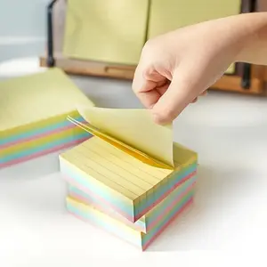 Office specific creative sticky notes with horizontal lines - strong adhesive and reusable multi-purpose sticky notes Adhesive Stickers