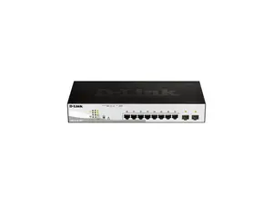 D-Link DGS-1210-10MP 8-Port Gigabit Smart Managed PoE Switch with 2 Gigabit SFP Ports, 130W PoE Budge