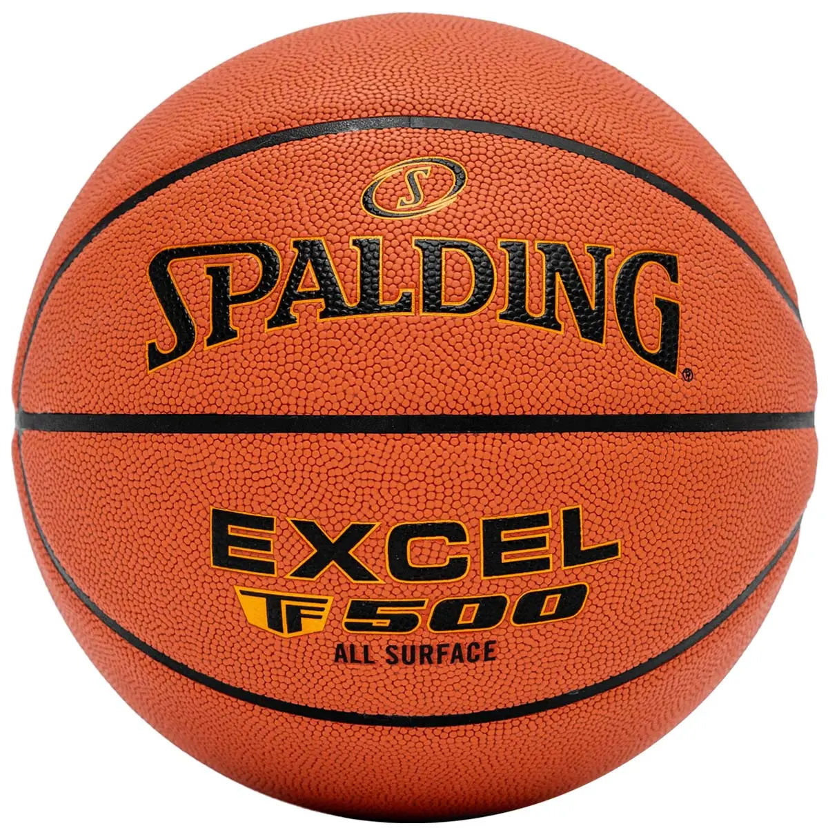 Spalding Excel TF-500 Premium Composite Basketballs, Indoor/Outdoor Game Ball for Middle & High School, Official Men's Size 7 (29.5") with Shooter's Seam
