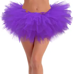 Tutus for Women Adult Tutu Skirts for Women 5 Layers Tulle Skirt Halloween Tutu Womens Tutu Skirt 80s Costumes for WomenGift.