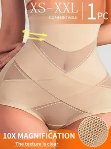 3-in-1 BBL Faja Shapewear for Women: High Waist Tummy Control Shorts with Removable Hip Pads, Seamless Waist Cincher & Breathable Mesh Body Shaper for Under Dress