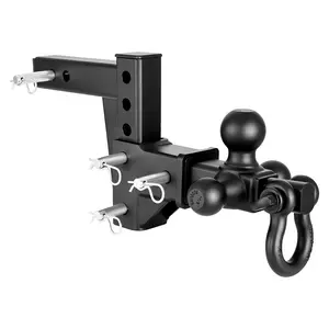 【Spotlight Day】VEVOR Trailer Hitch Tri Ball Mount with D Shackle, Fit 2 Inch Receiver, 1-7/8 Inch, 2 Inch and 2-5/16 Inch Balls, 10000 lbs GTW, 6 Inch Drop, Towing Hitch for RVs, Off-Road Vehicles and Trucks
