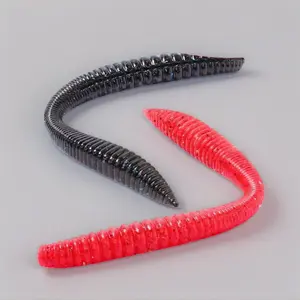 Rockin' Noodle Worm HighDensityLeadFreeSoftBait TexasRiggedLure For BassFishing RockWorm ArtificialBait With WeightedInsert Perfect For BassTrolling And TexasRig