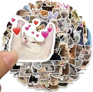 Random 5pcs Cute Cat & Dog Stickers – Free Gift with Phone Case Purchase