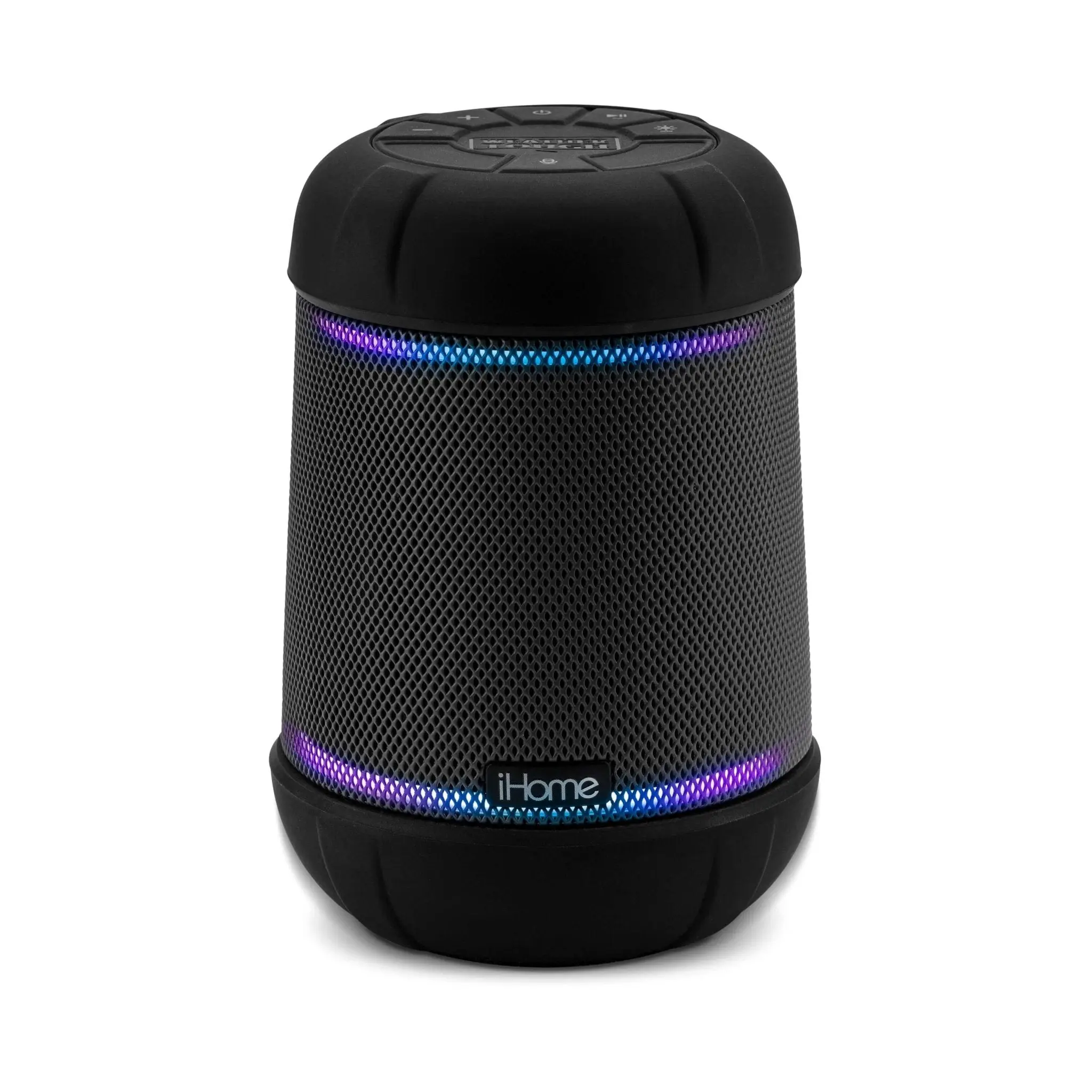 Waterproof Bluetooth Smart Speaker (iBT158) - Portable Rechargeable Audio Device with Accent Lighting, Stereo Sound, Smartphone Compatibility, USB-Cable Connectivity