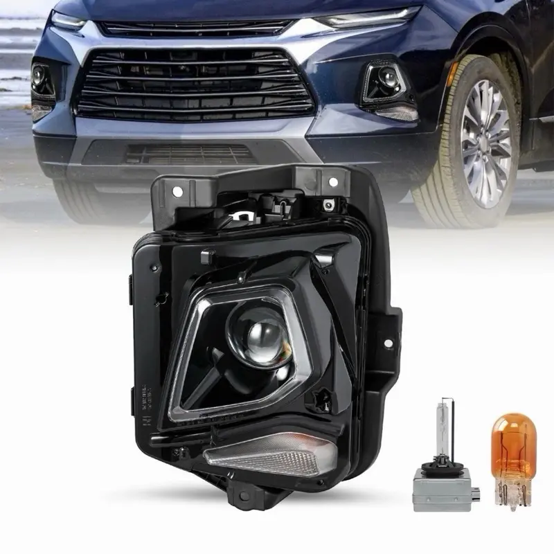 HID/Xenon Headlight For 2019-2021 Chevy Blazer Headlamp w/Bulbs Left Driver Side